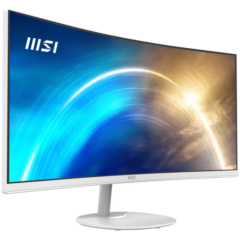 MSI Pro MP341CQW Monitor PC 86,4 cm (34") 3440 x 1440 Pixel UltraWide Quad HD Bianco