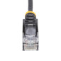 StarTech.com Cavo di Rete Ethernet Snagless CAT6 da 1m - Cavo Patch antigroviglio slim RJ45 - Nero