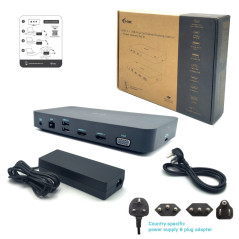 i-tec CATRIPLEDOCKVGAPD replicatore di porte e docking station per laptop Cablato USB 3.2 Gen 1 (3.1 Gen 1) Type-C Grigio