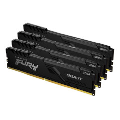 Kingston Technology FURY 32GB 2666MT s DDR4 CL16 DIMM (Kit da 4) Beast Black