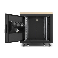 APC AR4012A rack 12U Rack indipendenti Nero, Colore acero