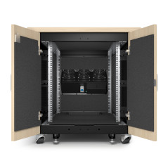 APC AR4012A rack 12U Rack indipendenti Nero, Colore acero