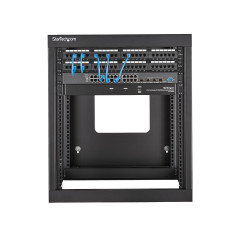 StarTech.com Server rack 12U a giorno per montaggio a parete con cerniera 22"