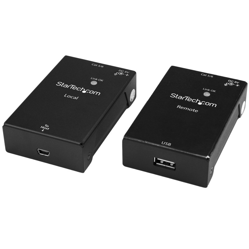 StarTech.com Extender USB 2.0 su cavo Cat5e/Cat6 (RJ45) - Fino a 50m - Kit adattatore per estensore porta USB ad alta velocità