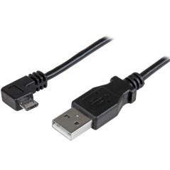 StarTech.com USBAUB2MRA cavo USB USB 2.0 2 m USB A Micro-USB B Nero