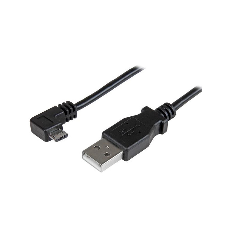 StarTech.com USBAUB2MRA cavo USB USB 2.0 2 m USB A Micro-USB B Nero