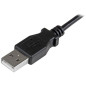 StarTech.com USBAUB2MRA cavo USB USB 2.0 2 m USB A Micro-USB B Nero