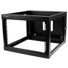 StarTech.com Server rack 6U a giorno per montaggio a parete con cerniera 22"