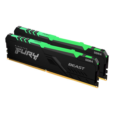 Kingston Technology FURY Beast RGB memoria 32 GB 2 x 16 GB DDR4 2666 MHz