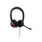 V7 Cuffie k-12 per l'istruzione Safesound con microfono, limitazione del volume, antimicrobico, cavo da 2 m, 3,5 mm, laptop,