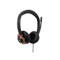 V7 Cuffie k-12 per l'istruzione Safesound con microfono, limitazione del volume, antimicrobico, cavo da 2 m, 3,5 mm, laptop,