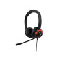 V7 Cuffie k-12 per l'istruzione Safesound con microfono, limitazione del volume, antimicrobico, cavo da 2 m, 3,5 mm, laptop,