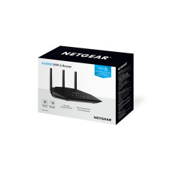 NETGEAR Nighthawk 4-Stream AX1800 WiFi 6 Router (RAX10) router wireless Gigabit Ethernet Dual-band (2.4 GHz 5 GHz) Nero