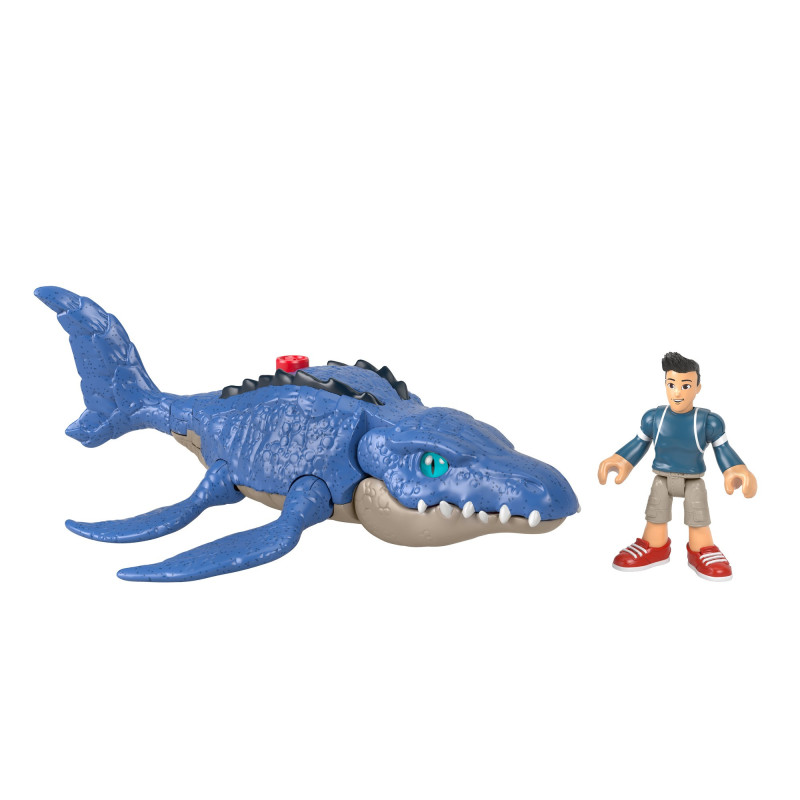 Fisher-Price Imaginext Jurassic World Camp Cretaceous Mosasaurus & Kenji