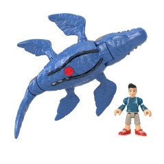 Fisher-Price Imaginext Jurassic World Camp Cretaceous Mosasaurus & Kenji