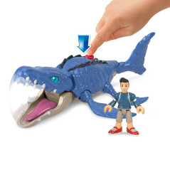 Fisher-Price Imaginext Jurassic World Camp Cretaceous Mosasaurus & Kenji