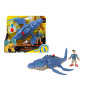 Fisher-Price Imaginext Jurassic World Camp Cretaceous Mosasaurus & Kenji