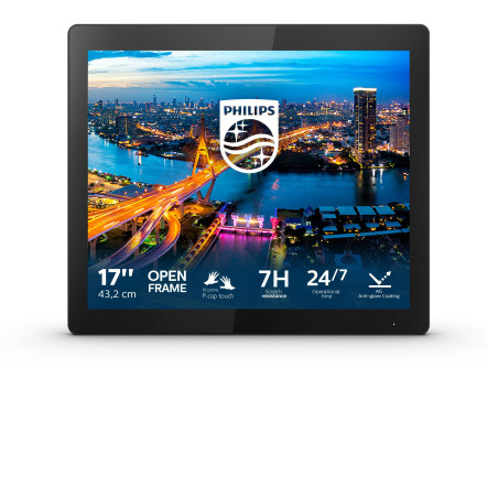 Philips B Line 172B1TFL/00 Monitor PC 43,2 cm (17") 1280 x 1024 Pixel LED Touch screen Nero