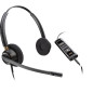 POLY Cuffia stereo EncorePro 525 con connettore USB-A, certificata per Microsoft Teams