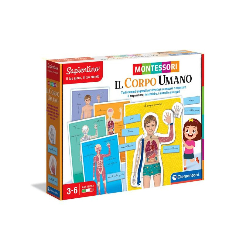 Clementoni MONTESSORI - IL CORPO UMANO