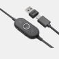 Logitech Zone 750 Auricolare Cablato A Padiglione Ufficio USB tipo-C Grafite