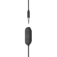 Logitech Zone Auricolare Cablato In-ear Ufficio USB tipo-C Grafite