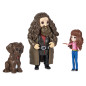 Wizarding World Set Amicizia Hermione e Rubeus Hagrid con Thor, bambole articolate 7.5cm