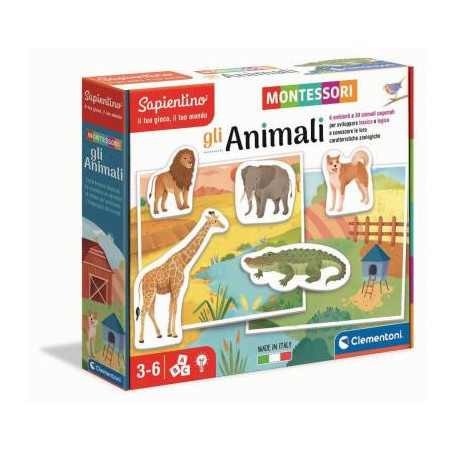 Clementoni MONTESSORI - GLI ANIMALI