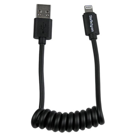 StarTech.com Cavo da Lightning a USB a spirale da 0,3 m - Cavo di ricarica Lightning per iPhone   iPad   iPod - Certificato