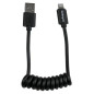 StarTech.com Cavo da Lightning a USB a spirale da 0,3 m - Cavo di ricarica Lightning per iPhone / iPad / iPod - Certificato