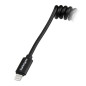 StarTech.com Cavo da Lightning a USB a spirale da 0,3 m - Cavo di ricarica Lightning per iPhone / iPad / iPod - Certificato