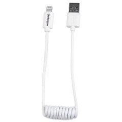 StarTech.com Cavo da Lightning a USB a spirale da 0,3 m - Cavo di ricarica Lightning per iPhone   iPad   iPod - Certificato