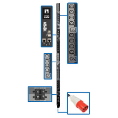 Tripp Lite PDU3XEVSR6G63B unità di distribuzione dell'energia (PDU) 30 presa(e) AC 0U Nero