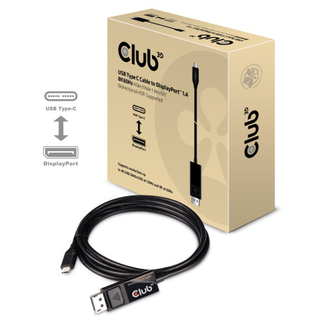 CLUB3D cac-1557 USB C Displayport 1.4 Nero