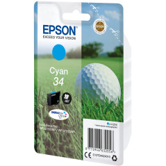 Epson Golf ball Singlepack Cyan 34 DURABrite Ultra Ink