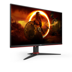 AOC G2 24G2AE BK Monitor PC 59,9 cm (23.6") 1920 x 1080 Pixel Full HD LED Nero, Rosso