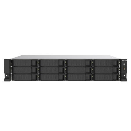 QNAP TS-1273AU-RP-8G server NAS e di archiviazione Armadio (2U) Ryzen Embedded V1500B 8 GB DDR4 QNAP QTS Alluminio, Nero