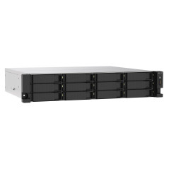 QNAP TS-1273AU-RP-8G server NAS e di archiviazione Armadio (2U) Ryzen Embedded V1500B 8 GB DDR4 QNAP QTS Alluminio, Nero