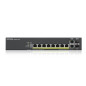 Zyxel GS2220-10HP-EU0101F switch di rete Gestito L2 Gigabit Ethernet (10/100/1000) Supporto Power over Ethernet (PoE) Nero