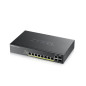 Zyxel GS2220-10HP-EU0101F switch di rete Gestito L2 Gigabit Ethernet (10/100/1000) Supporto Power over Ethernet (PoE) Nero