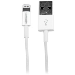 StarTech.com Cavo Connettore Lightning 8-pin Apple a USB di tipo Slim per iPhone   iPod   iPad da 1m - Bianco