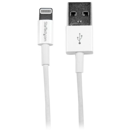 StarTech.com Cavo Connettore Lightning 8-pin Apple a USB di tipo Slim per iPhone / iPod / iPad da 1m - Bianco