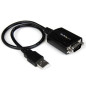 StarTech.com Cavo Adattatore USB 2.0 a Seriale RS232 DB9 con interfaccia COM - Adattatore professionale USB a DB9 / RS232 ad 1