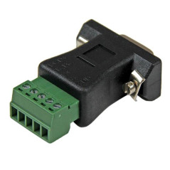 StarTech.com RS422 RS485 Serial DB9 - Terminal Block Adapter Nero