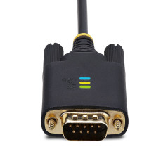 StarTech.com Cavo da USB a seriale da 3 m, ritenzione COM, viti dadi intercambiabili, adattatore USB-A a DB9 RS232, IC FTDI,