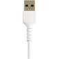 StarTech.com Cavo da USB-A a Lightning da 15cm bianco - Robusto e resistente cavo di alimentazione/sincronizzazione in fibra