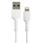 StarTech.com Cavo da USB-A a Lightning da 30cm bianco - Robusto e resistente cavo di alimentazione/sincronizzazione in fibra