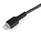 StarTech.com Cavo da USB-A a Lightning da 15cm nero - Robusto e resistente cavo di alimentazione/sincronizzazione in fibra