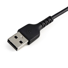 StarTech.com Cavo da USB-A a Lightning da 15cm nero - Robusto e resistente cavo di alimentazione sincronizzazione in fibra