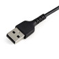 StarTech.com Cavo da USB-A a Lightning da 30cm nero - Robusto e resistente cavo di alimentazione/sincronizzazione in fibra